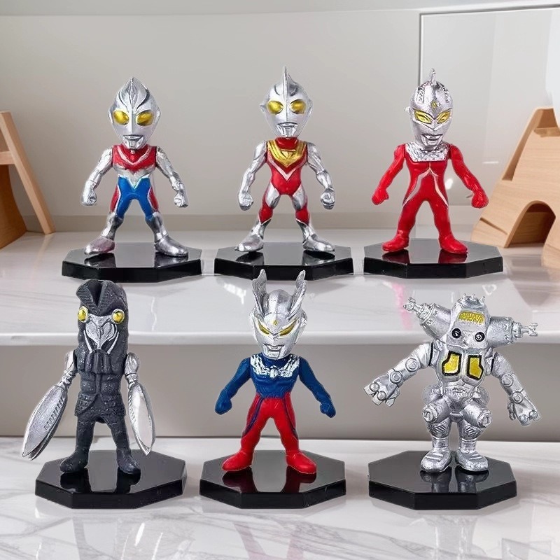 6PCS Hot Anime Ultramans Serie - Anime Merchandise Figures 评论和价格