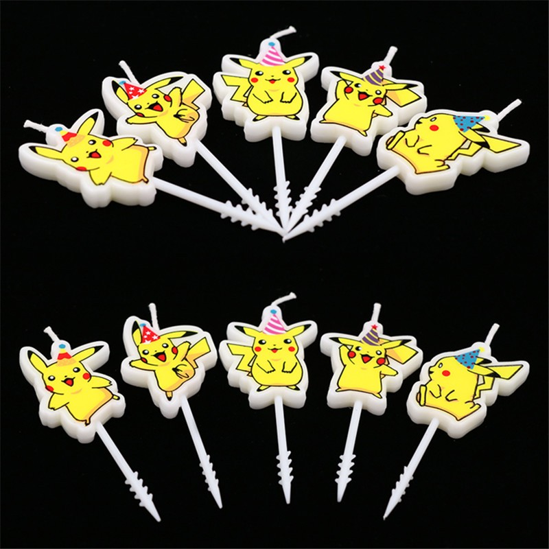5pcs/lot Pokemon Birthday Cake - Pokemon Anime Merchandise 评论和价格